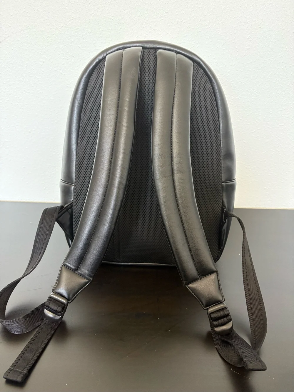 Diesel Holi-D Backpack M Black Oval D Neoprene PU Unisex NWOT